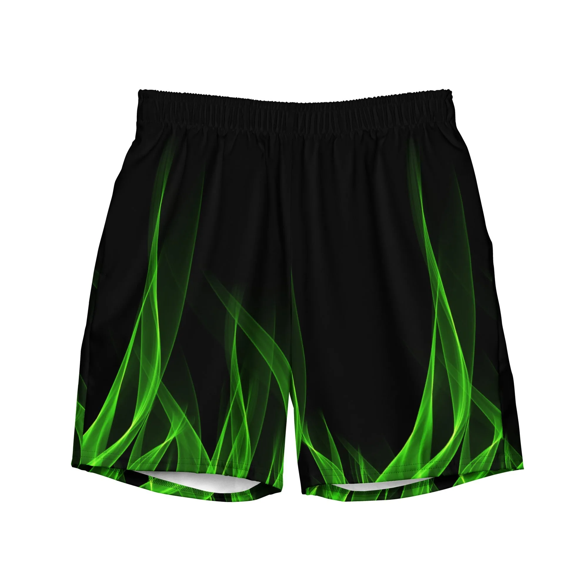 Green Flame Men's swim trunks