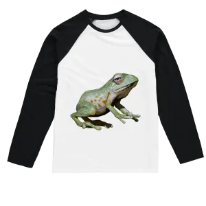 Green Frog Sublimation Baseball Long Sleeve T-Shirt