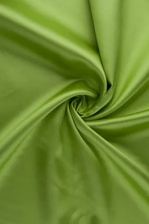 Green Glow Silk Wool Fabric