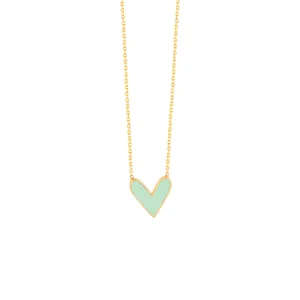 Green Heart Necklace