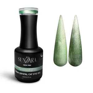 Green Lace- Soda Crystal Cat Eye Gel Polish