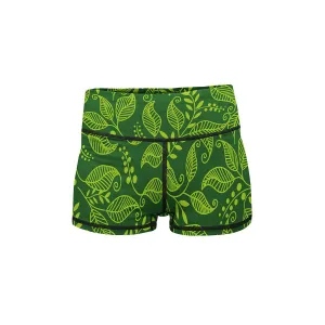 Green Leaf Yoga Shorts