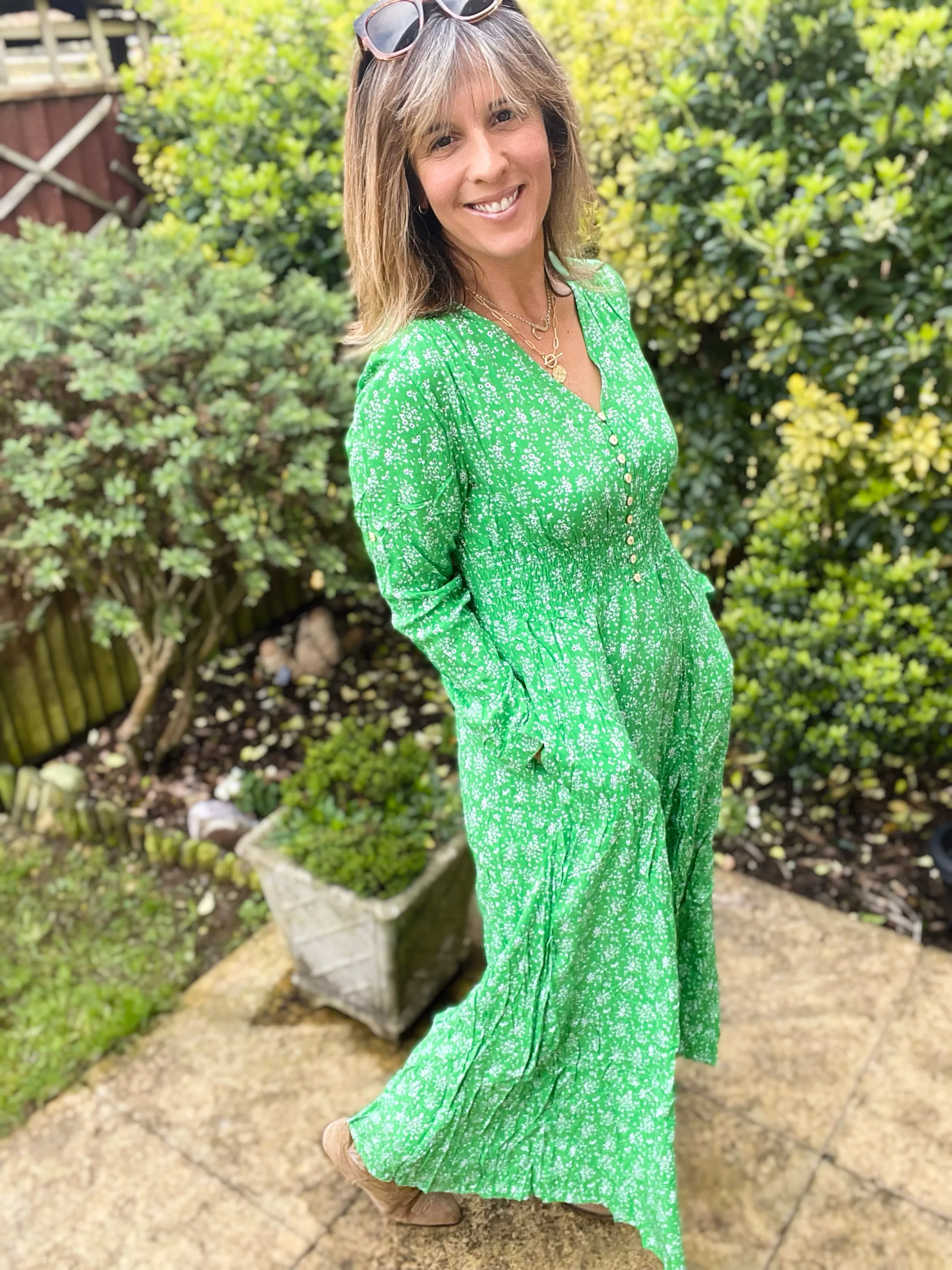 Green Liberty Dress