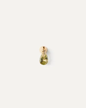 Green Lily single earring