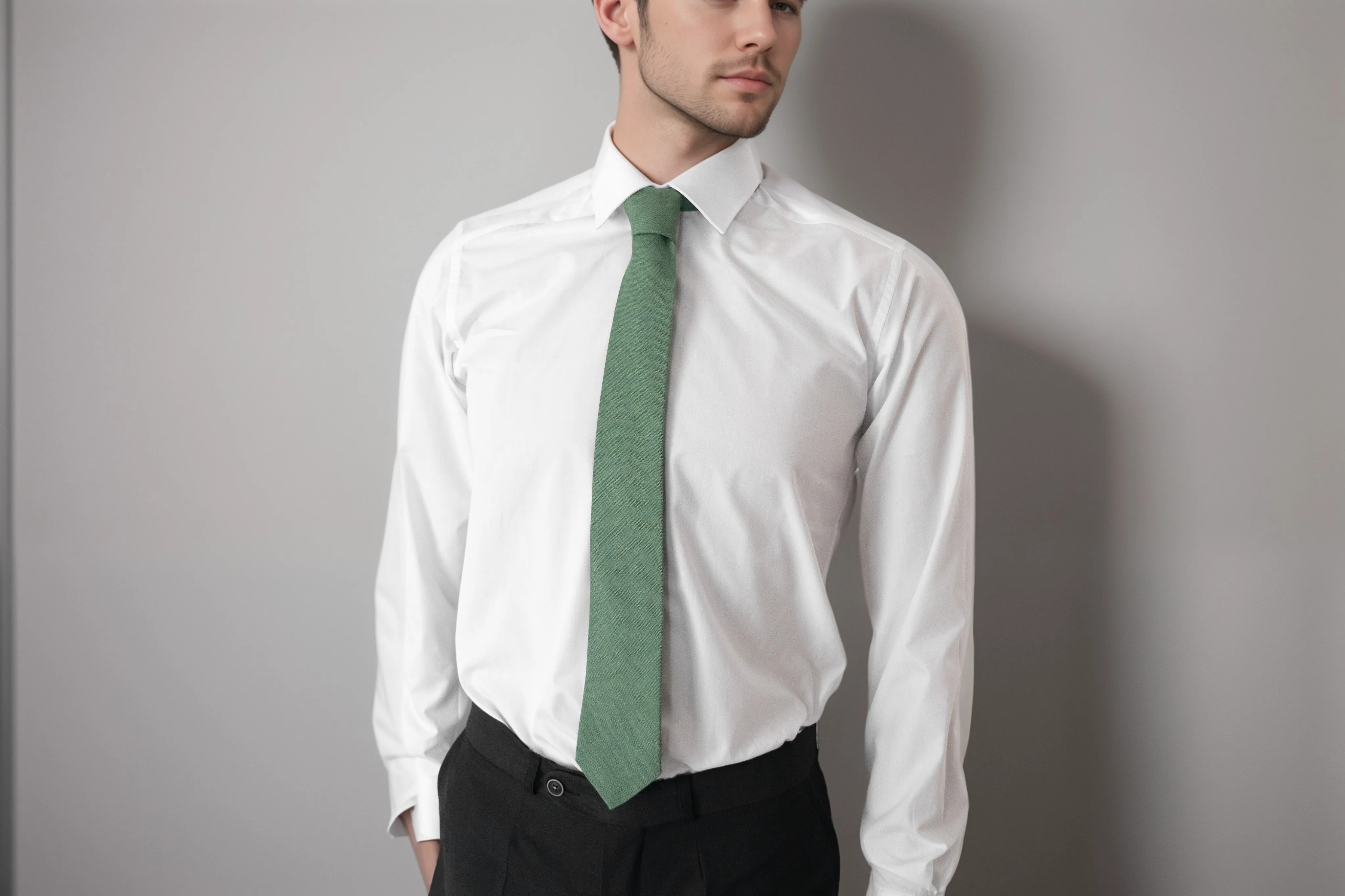 Green necktie | green wedding necktie