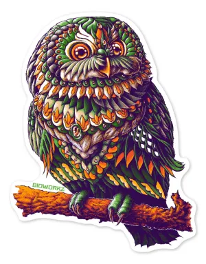 Green Owl Decal (Weatherproof)