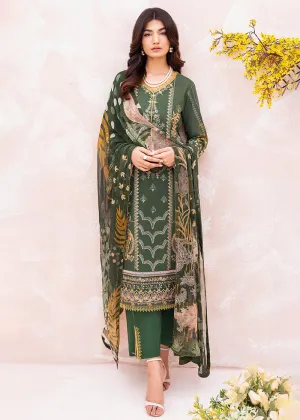 Green Pakistani Salwar Suit - Ramsha Mashaal Collection Vol 7 - #L-702