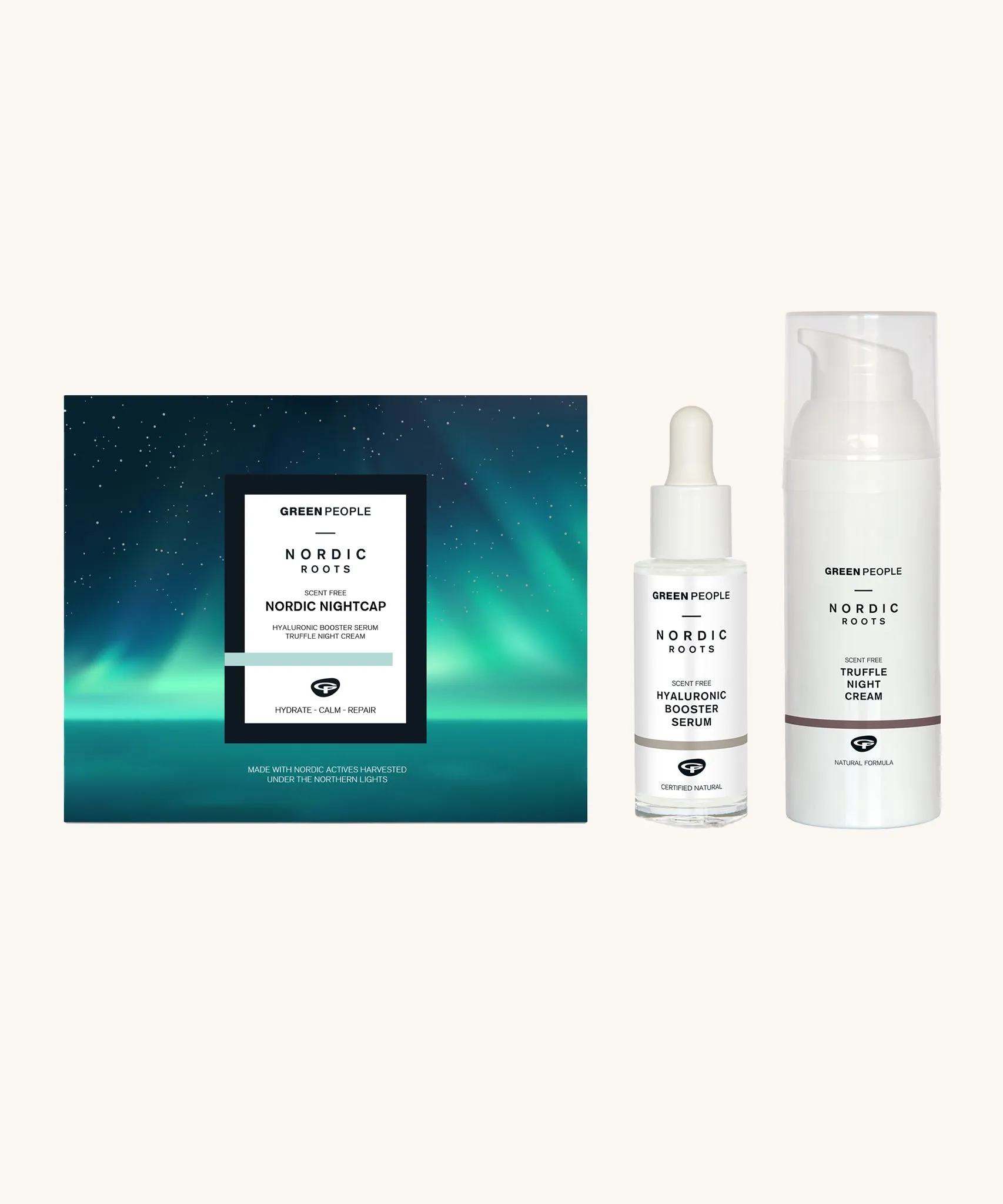 Green People Nordic Nightcap Skincare Gift Set Box