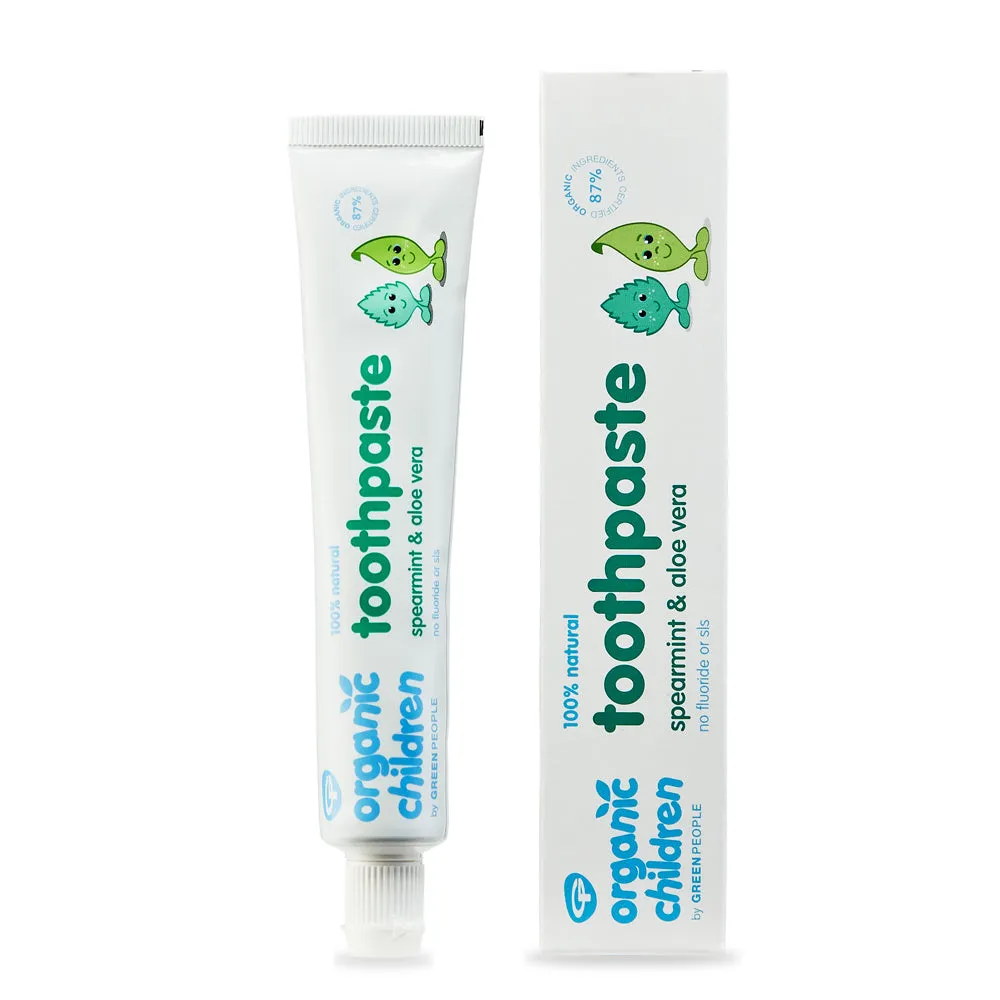 Green People Organic Children Toothpaste - Spearmint & Aloe Vera