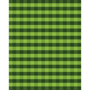 Green Plaid Printed Backdrop