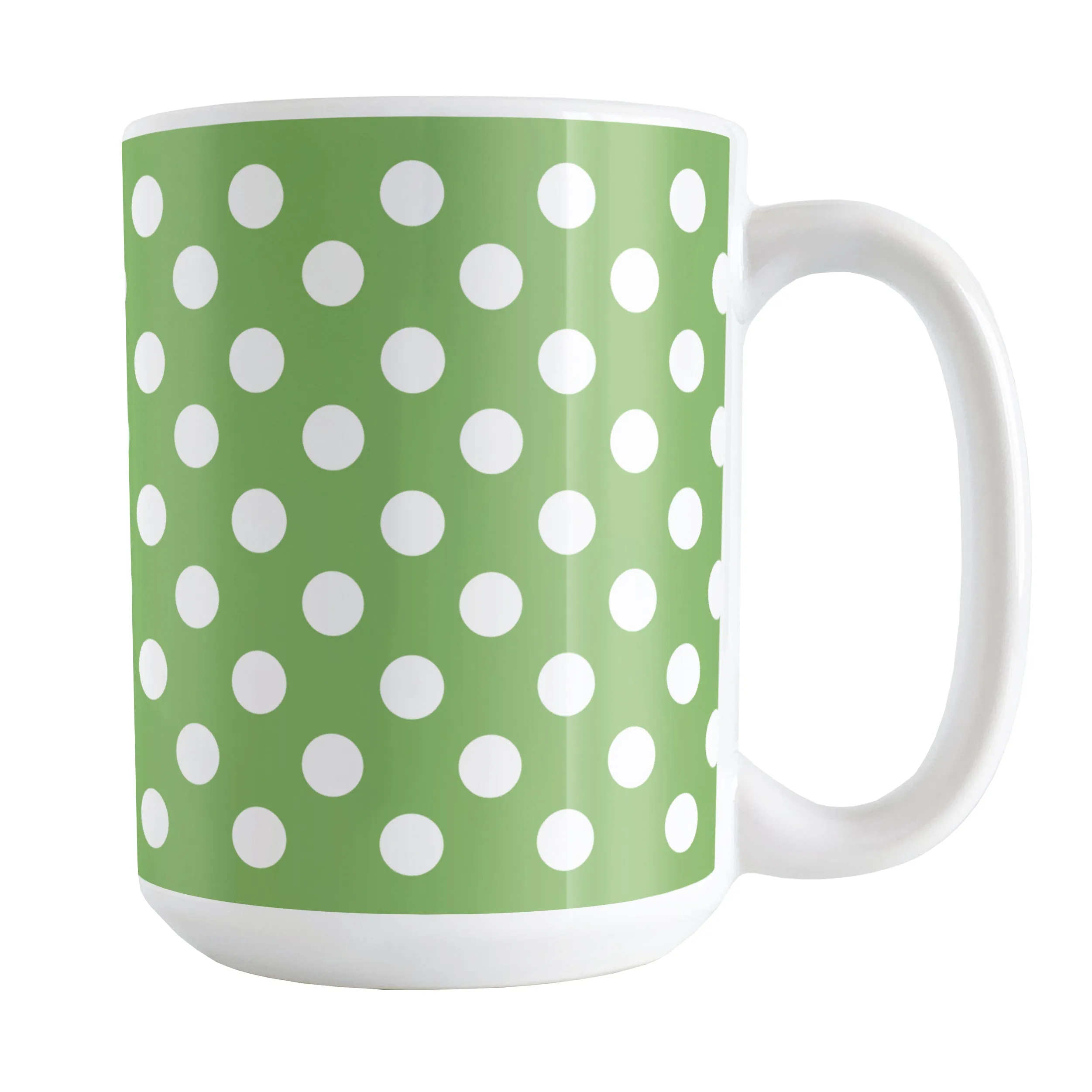 Green Polka Dot Mug