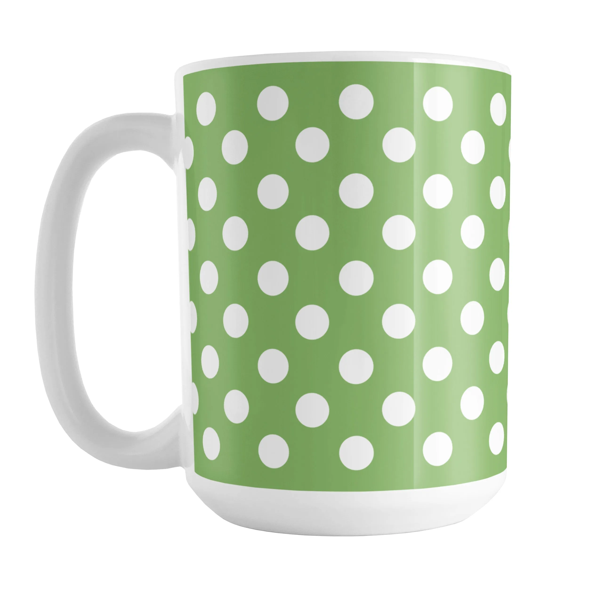 Green Polka Dot Mug