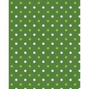 Green Polka Dots Printed Backdrop