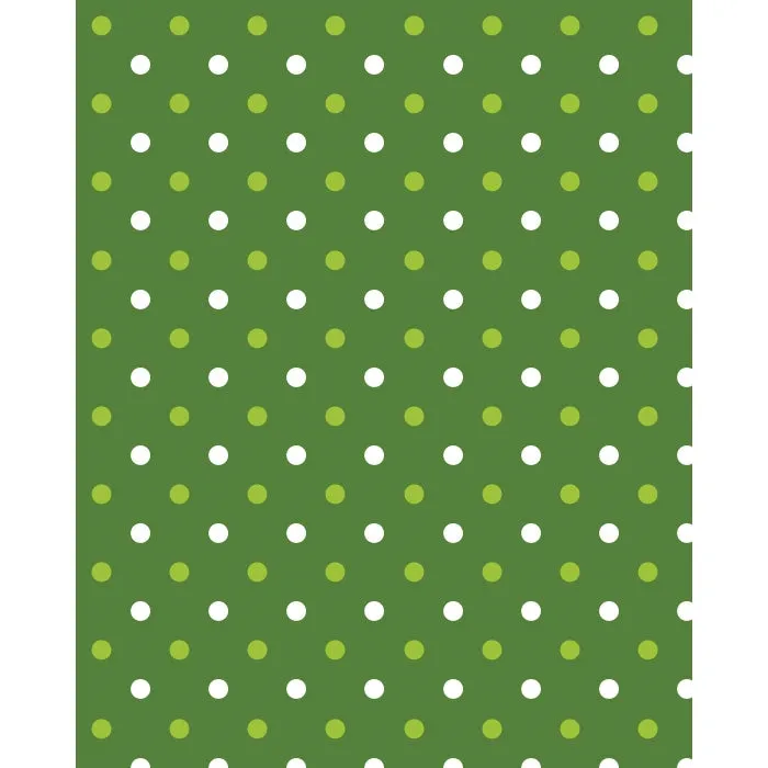 Green Polka Dots Printed Backdrop