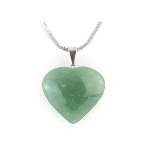 Green Quartz Heart Pendant