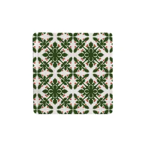 Green Quilt Fabric Coaster