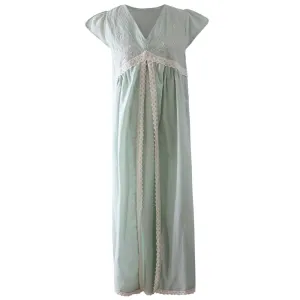 Green "Valerie" Pearl Seed Nightdress