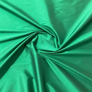 Green Solid Silk Taffeta Fabric