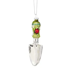 Green Spade with Ladybird Christmas Tree Decoration