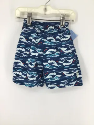 Green Sprouts Child Size 3 Blue Print Swimwear - boys