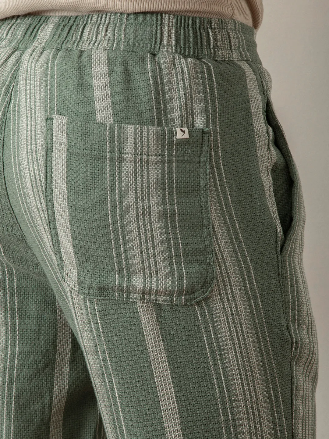 Green Striped Pants