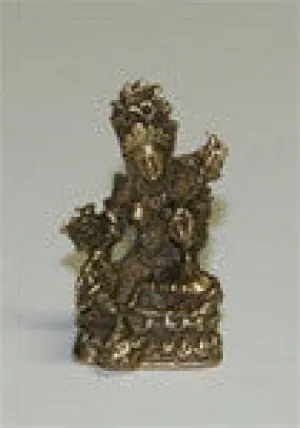 Green Tara Miniature, Brass