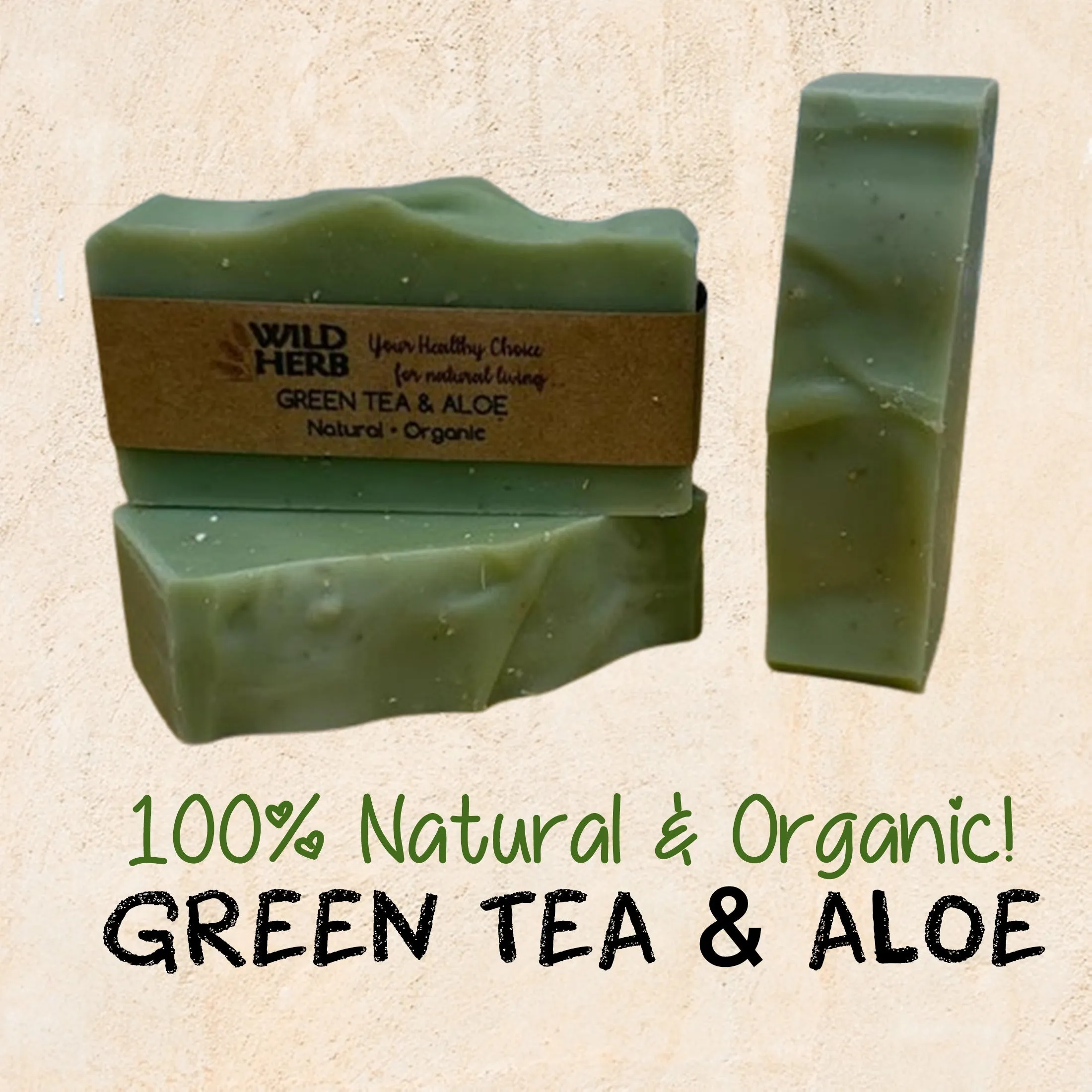 Green Tea and Aloe Natural Soap Bar