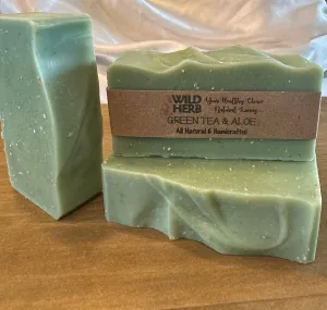 Green Tea and Aloe Natural Soap Bar