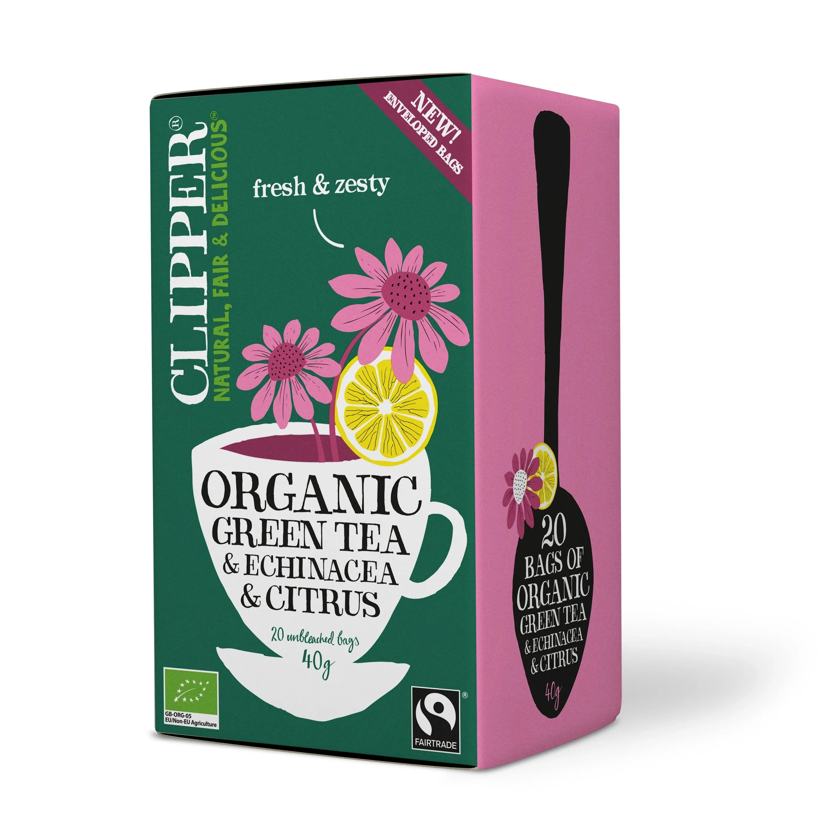 Green Tea, Echinacea & Citrus, 40 g