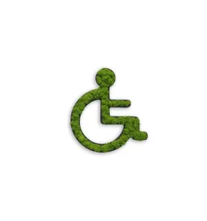 Green Toilet Signs Moss Wall Art