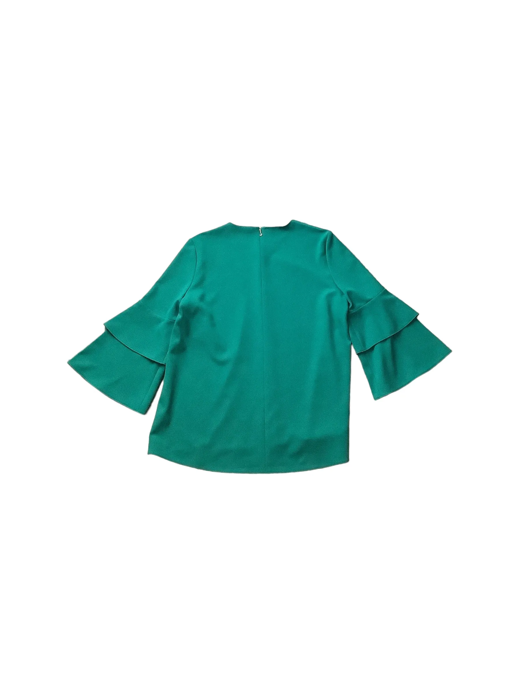 Green Top Short Sleeve Tibi, Size 6