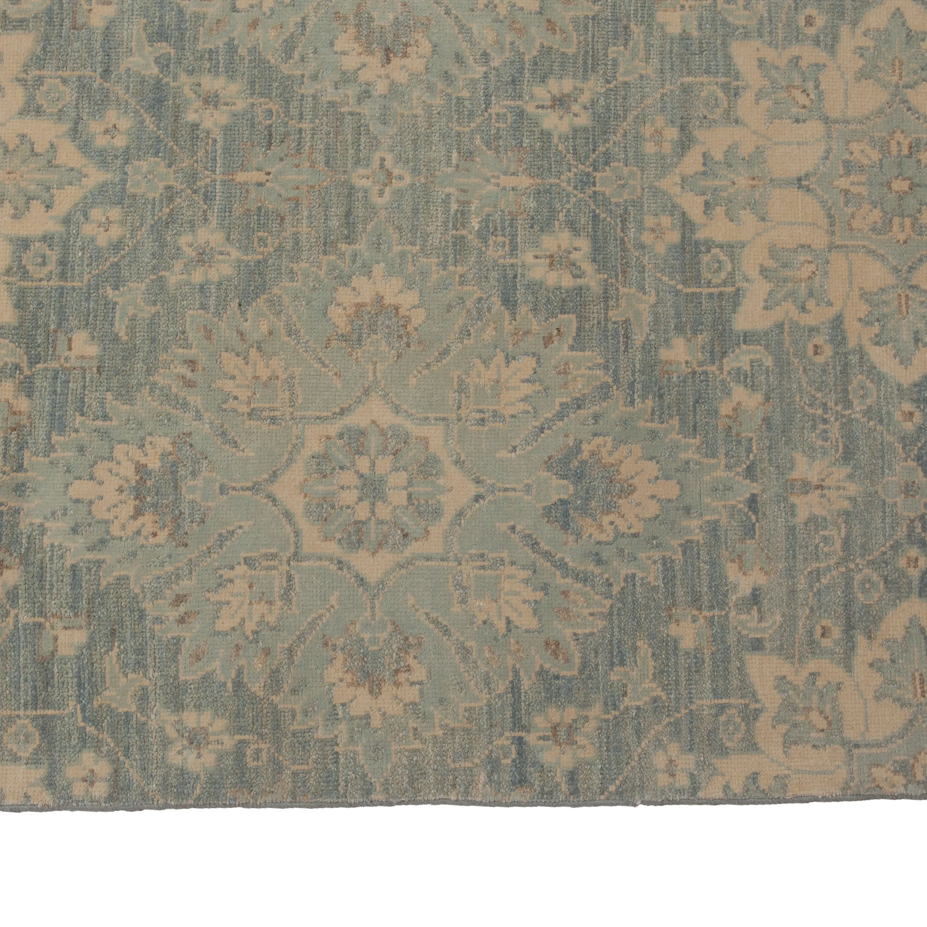 Green Transitional Wool Rug - 17'4" x 18'1"