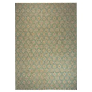 Green Transitional Wool Rug - 19'2" x 25'