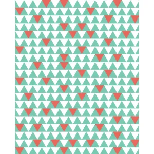 Green Triangles Patterned Printed Backdrop