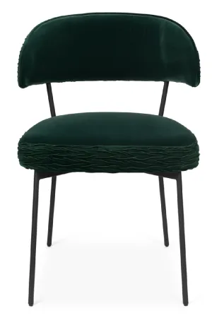 Green Velvet Dining Chairs (2) | Bold Monkey The Winner