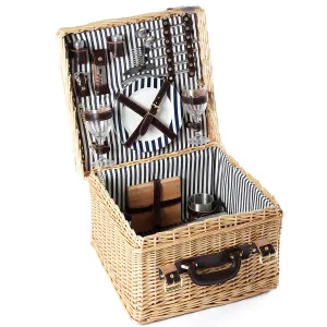 Greenfield Collection Clarendon Willow Picnic Hamper for Two People