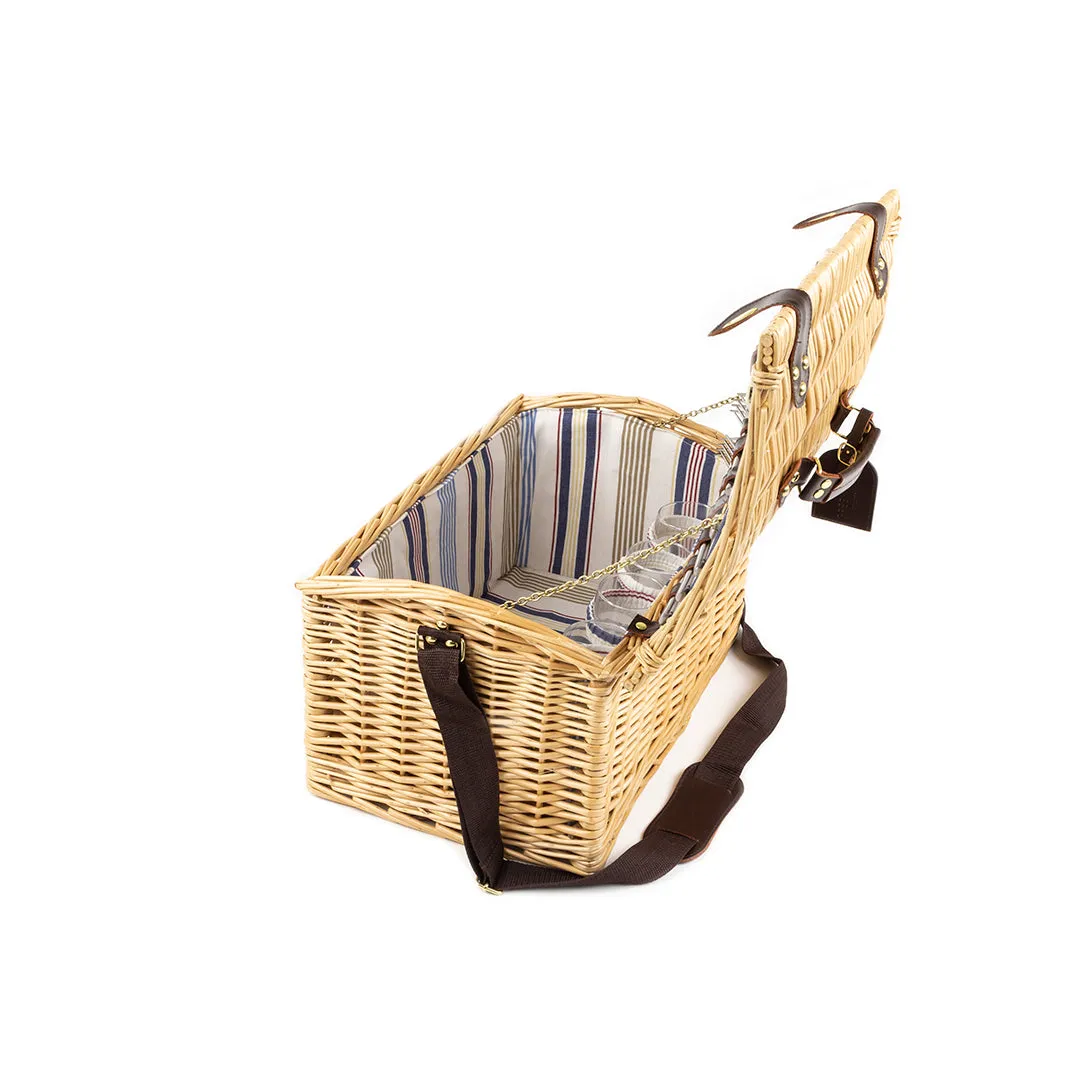 Greenfield Collection Oxford Willow Picnic Hamper for Four People