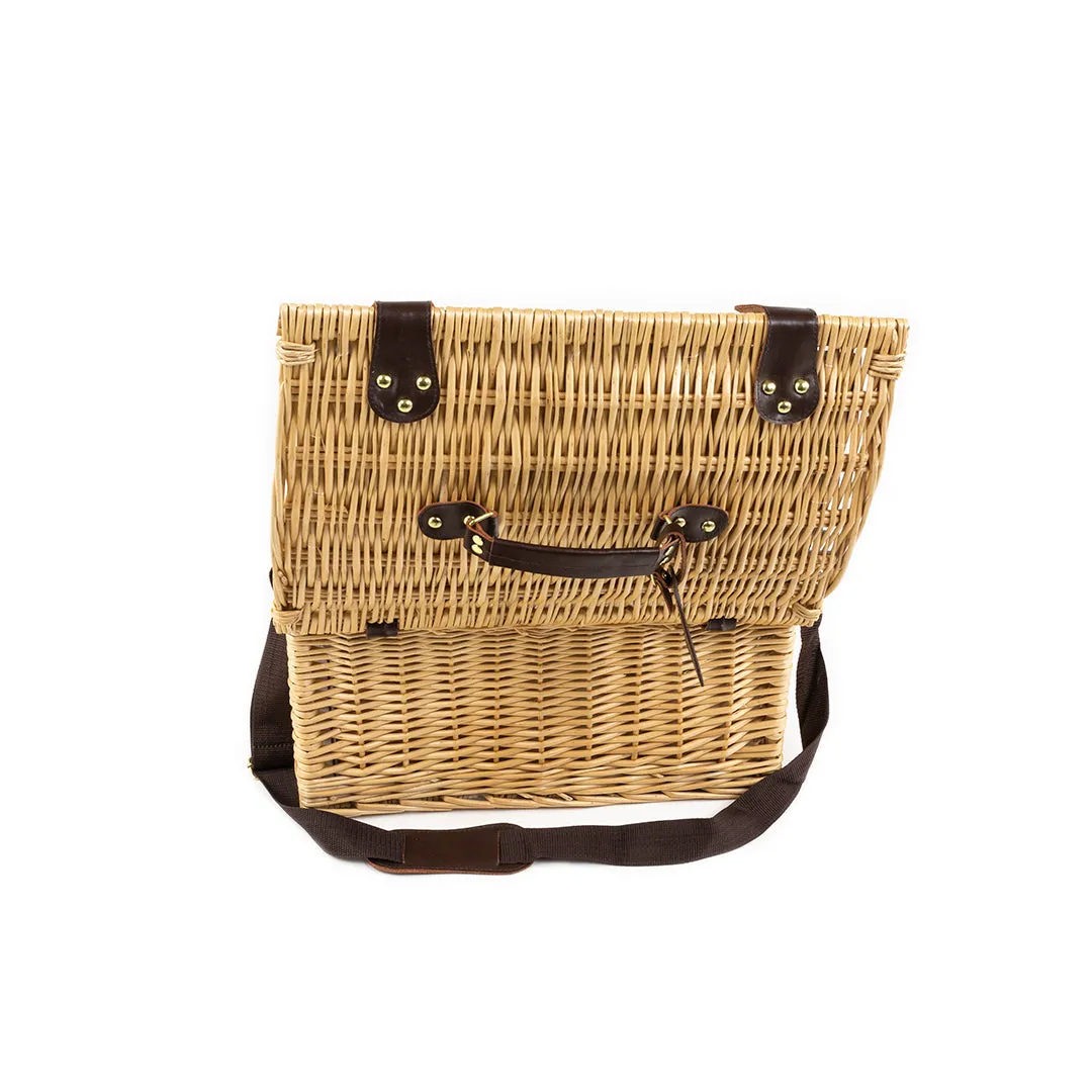 Greenfield Collection Oxford Willow Picnic Hamper for Four People