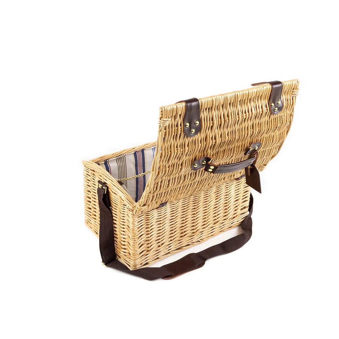 Greenfield Collection Oxford Willow Picnic Hamper for Four People