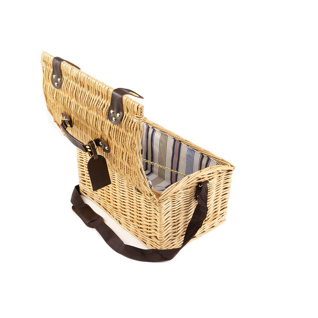 Greenfield Collection Oxford Willow Picnic Hamper for Four People