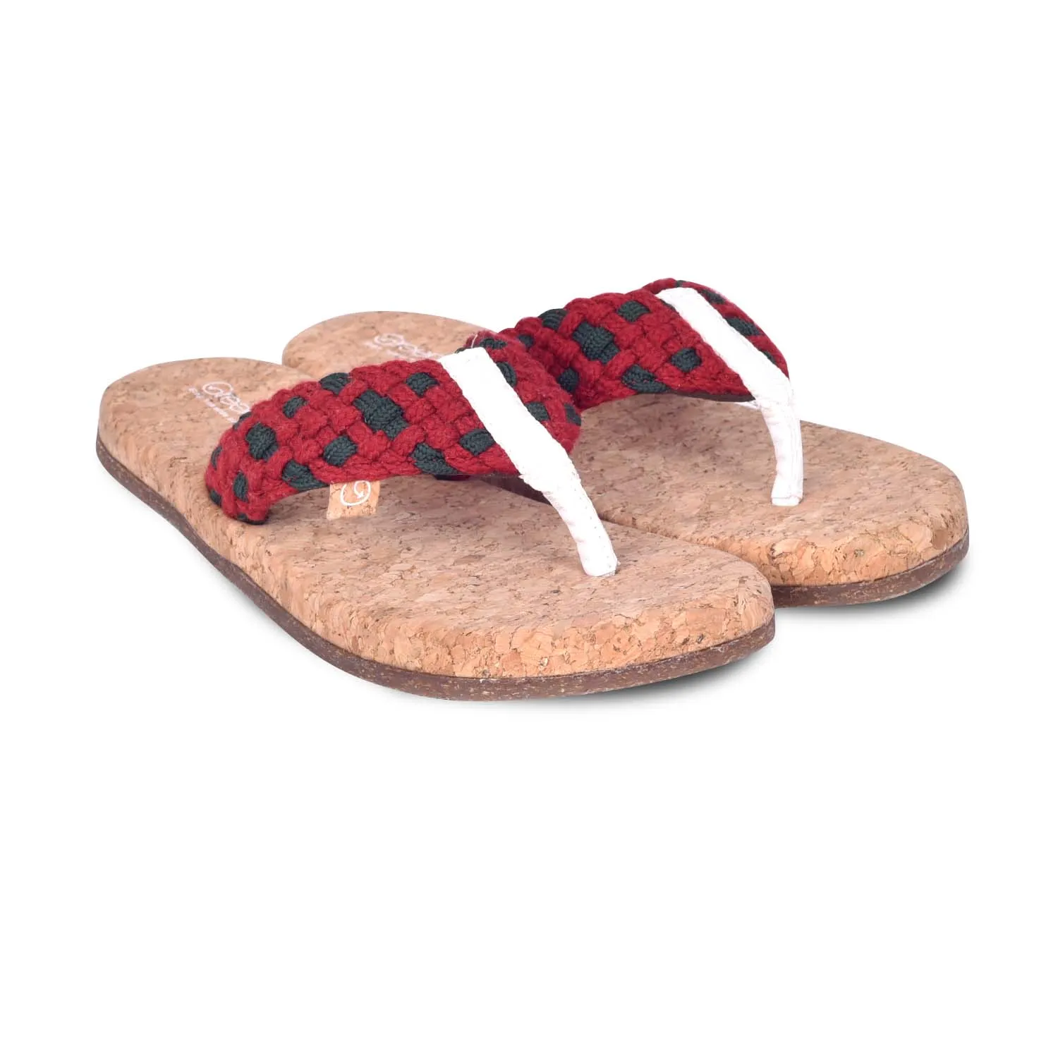 GREENSOLE  ALFA SCARLET WOMEN'S SLIPPERS - RED