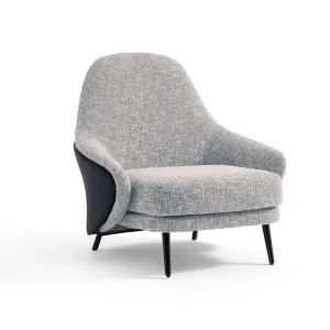 GREG Gray Fabric Accent Chair