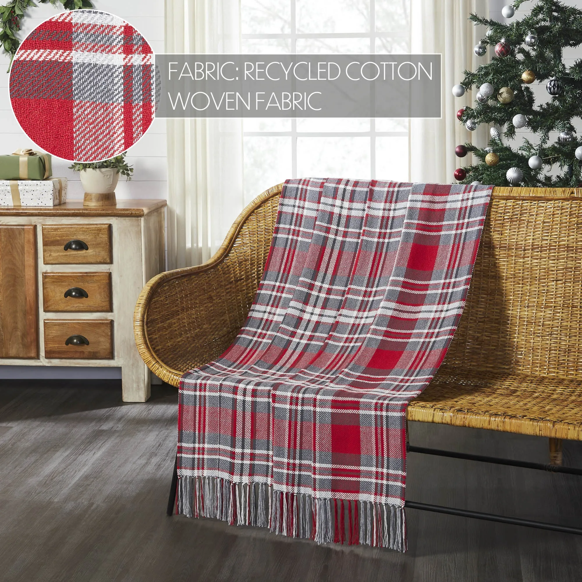 Gregor Plaid Woven Throw 50x60