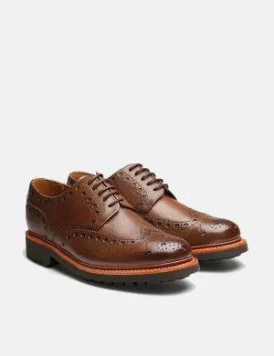 Grenson Archie Commando Sole Brogue Shoes - Brown