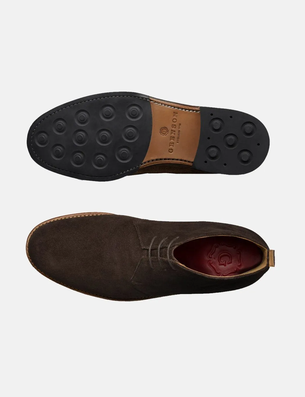 Grenson Wendell Chukka (Suede) - Chocolate Brown