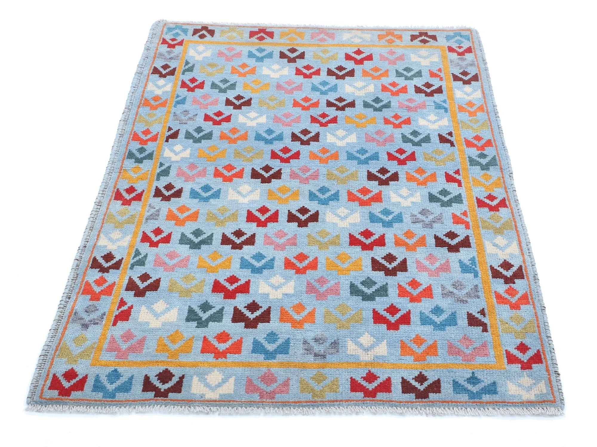 Grey Baluch Revival Hand Knotted Rug