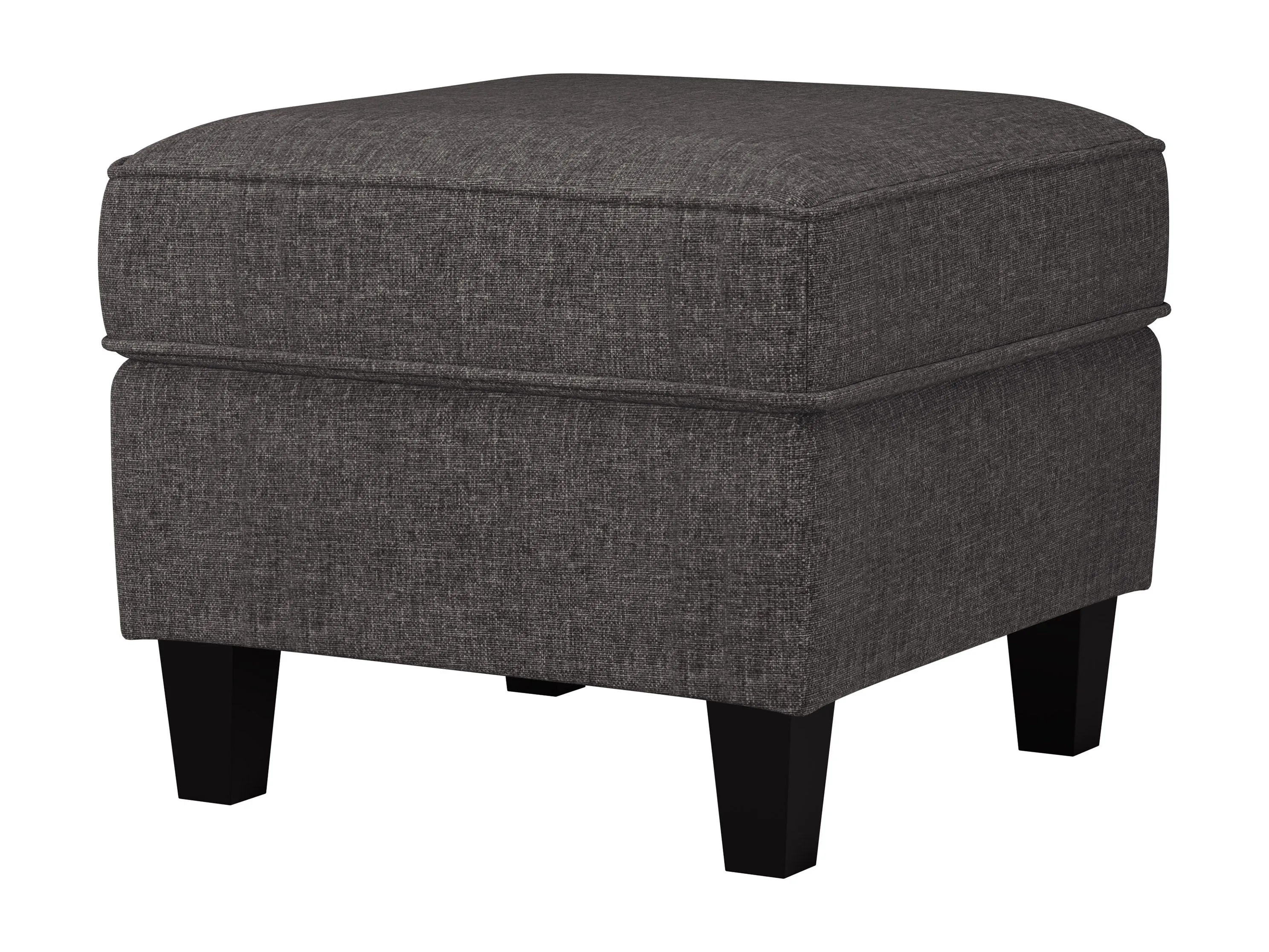 Grey Fabric Ottoman