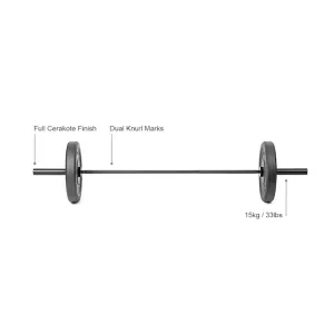 Grey Man Gear Olympic Barbell - 15KG/33LB