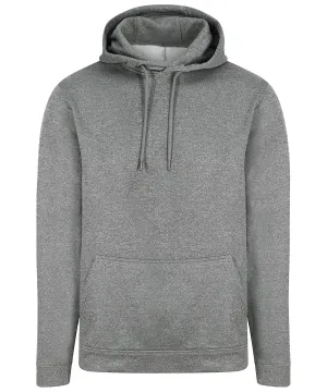 Grey Melange - Sports polyester hoodie