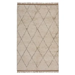 Grey Modern Wool Blend Rug - 5'1" x 8'1"